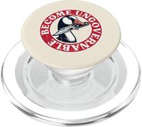 Couteau à oie devenu ingouvernable drôle Animal Idiot Homme Femme PopSockets PopGrip pour MagSafe