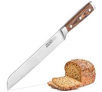 Couteau à Pain à Lame Dentelée avec Manche Ergonomique en Bois Pakka
