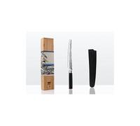 KOTAI | Couteau à Pain | Couteau Dentelé | Lame de 20 cm | Martelé et Aiguisé à la Main | Acier Inoxydable Japonais 440C Ultra-Tranchant | Manche en Pakkawood | Pleine Soie Cachée
