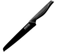 Nirosta Couteau à pain 43437 – Lame 21 cm, noir, acier inoxydable, 35,5x4 cm