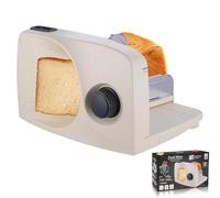 Couteau à pain électrique 150 W en acier inoxydable avec épaisseur réglable (0-18 mm) Idéal pour pain, viande et fromage