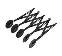Couteau à pâte en acier inoxydable, roulette à pizza extensible avec plusieurs roues, coupe-pâtisserie réglable pour un usage professionnel et privé, coupe-pâtes (5 rouleaux de 11 cm)