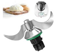 Couteau à Pâte pour Thermomix TM5 TM6, Couteaux Lames Mélangeur de Pâte pour Thermomix TM 5 TM 6 adaptées au Pétrissage du Pain, Nettoyage facile, Lames Pétrin en acier inoxydable