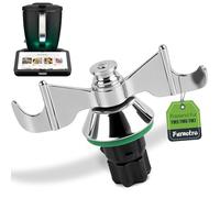 Couteau à Pâte pour Thermomix TM7 TM6 TM5, Accessoire de Remplacement pour Couteau Mélangeur en acier Inoxydable, avec Joint d'Étanchéité, Anti-Résidu et Facile à Nettoyer