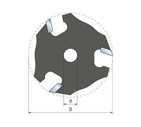 Couteaux à rainurer FREUD Z3 - 56
