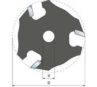 Couteau à rainurer FREUD - Ø50,8 H1,98 AL8 Z3 - F03FR02016 -56-10408P G