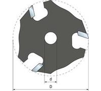 Couteau à rainurer FREUD - Ø50,8 H3,97 AL8 Z3 - F03FR02021 -56-10908P G