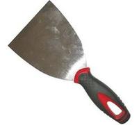 Couteau à reboucher inox bimatière SAVY T6 6 Bleu (poignée noire avec accents rouges)