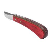 Couteau à sabot, coupe-sabot incurvé, ciseau de maréchier avec manche en bois, outil essentiel pour marécheur, construction en acier pour une performance fiable, facile à tenir et à utiliser