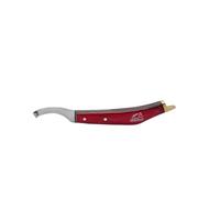 Couteau à sabot de précision pour gaucher - Lame en acier inoxydable J2, dessus en laiton et poignée ergonomique - Le choix ultime du maréchal pour la coupe et le toilettage des sabots des chevaux.