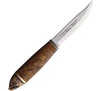 Couteau à saumon Marttiini en acier inoxydable/bouleau frisé traité thermiquement* & bronze/cuir 552