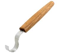 Couteau à sculpter les cuillères Beavercraft 30 mm avec manche en chêne SK2 Oak