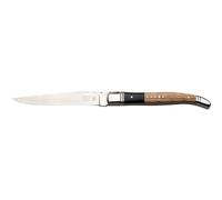 Couteau à steak avec manche en bois d'ébène et cèdre, dans une boîte en bois