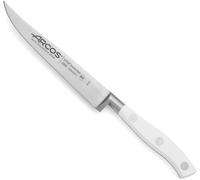 Couteau À Steak Forgé En Acier Inoxydable Nitrum Avec Lame Fine De 130 Mm ¿ Poignée Ergonomique En Polyoxyméthylène Pom,140 G ¿ Blanc,Série Riviera Blanc