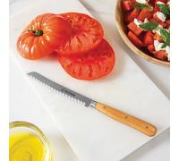 Couteau à tomate bois d'olivier lame inox 11 cm Mathon