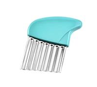 Couteau à trancher de pommes de terre en acier inoxydable 1 pièce, lame ondulée, outil pour frites de cuisine, fruits, légumes, carottes