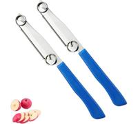 Couteau À Trancher Rapide, 2 Pièces Trancheuse De Pommes De Terre, Éplucheur De Légumes Fruits Multifonctionnel, Éplucheur De Pommes De Terre En Acier Inoxydable, Gadget De Cuisine