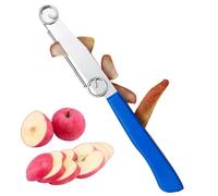 Couteau à trancher rapide avec ressort, éplucheur et trancheur de juli-enne de fruits et légumes multifonctionnel 3 en 1, couteau d'of-fice de 8 pouces, outil pour chaque cuisine