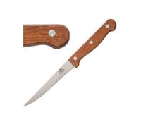 Couteau à Viande 215 mm Lame Dentée Manche en Bois x 12