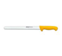 Couteau À Viande Froide Arcos Couleur - Prof 293400 En Acier Inoxydable Nitrum Et Mango Polypropylène Jaune Ergonomique Avec Lame De 30 Cm, Vitrine. Jaune