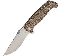 Couteau Artisan Kami Green Micarta+Titanium Stonewash S35VN 1864G-ODG