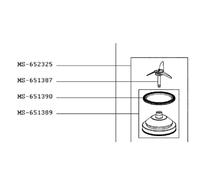 Couteau blender + joint (repère MS-651387) Robot ménager (MS-651387 MOULINEX)
