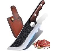 Couteau Boucher de Cuisine Japonais Couteau Viking en Acier Carboné Vendos85