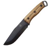 Couteau Bushcraft en Acier Carbone Beavercraft avec Allume-feu et Étui en Cuir BSH4_F Crépuscule