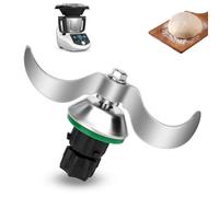 Couteau Compatible avec Thermomix TM5 TM6, Lame Pétrin Mélangeur en Acier Inox Haute Précision pour Vorwerk Thermomix TM5, TM6, TMF, Pas de Résidu de Pâte, Nettoyage Rapide du Couteau de Pétrissage