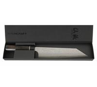 Couteau Damassé Suncraft Senzo BLACK-Bunkamesser-20cm Lame - 67 Couches - Japon