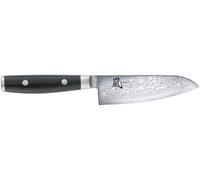 First Class Damas Yaxell Ran 69 Couteau de Fabriqué au Japon - 16,5 cm-Lame de Couteau Santoku en acier VG10 damassé 69 couches et manche en Micarta
