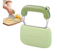 Couteau d'arbre de pomme de terre - Conception de dents de loup pour coupes de vagues parfaites - Outil de cuisine robuste pour pommes de terre, légumes et fruits - ustensiles de coupe de maison pour