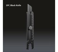 Couteau D'art Multifonction En Acier Inoxydable,Coupe-Boîte Rétractable Professionnel Rapduty,Outils De Couteau À Ouverture À Double Extrémité,18mm - Type 1pcs Black