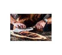 Couteau de boucher- FORGED - KATAI - Acier VG10 - Manche en bois de racine - L 25,5 cm