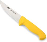 Couteau De Boucher. Lame En Acier Inoxydable. Manche Polypropylène Jaune. Système D'identification Par Couleur. Design Résistant. Série 2900. Jaune