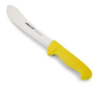 Couteau De Boucherie Arcos Couleur - Prof 292600 En Acier Inoxydable Nitrum Et Mango Polypropylène Jaune Ergonomique Avec Lame De 20 Cm, Vitrine.
