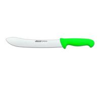 Couteau De Boucherie Arcos Couleur - Prof 292721 En Acier Inoxydable Nitrum Et Mango Polypropylène Vert Ergonomique Avec Lame De 25 Cm, Vitrine. Vert
