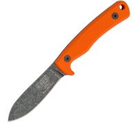Couteau de chasse ESEE Ashley Emerson, acier 1095, G10 orange, étui en cuir ESEE-AGK-OR