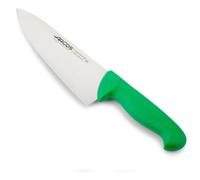 Couteau De Chef Arcos Couleur - Prof 290721 En Acier Inoxydable Nitrum Et Mango Polypropylène Vert Ergonomique Et Lame De 20 Cm, Vitrine.