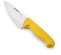Couteau De Chef Arcos Couleur - Prof 292000 En Acier Inoxydable Nitrum Et Mango Polypropylène Jaune Ergonomique Avec Lame De 15 Cm, Vitrine.