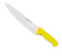 Couteau De Chef Arcos Couleur - Prof 292300 Acier Inoxydable Nitrum Et Mango Lame Ergonomique En Polypropylène Jaune Et Lame De 30 Cm, Vitrine.