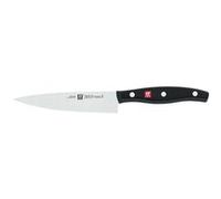 ZWILLING Couteau de Chef Compact, Lame : 13 cm, Acier Inoxydable, Manche Noir, série Twin Pollux