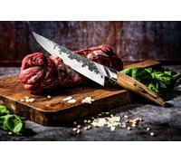 Couteau De Chef Forged Katai 20,5 Cm Lame Vg10 Manche Bois De Ronce