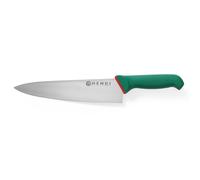 Couteau de chef Green Line pour trancher et hacher, longueur 400 mm - Hendi 8439