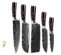 Couteau de chef, longueur de lame 15 cm, matériau en acier inoxydable respectueux de l'environnement, 5 pièces