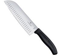 Couteau de chef Santoku à lame sphérique SWISS CLASSIC, longueur 170/298 mm