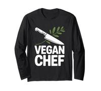 Couteau de Chef végétarien à Base de Plantes pour Cuisiner végétalien Manche Longue