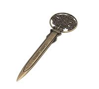 Couteau de Courrier pour Découpeuse D'enveloppesFournitures de Bureau, Aide-lettre 5 Pouces(Bronze), Ouvre-lettre en Alliage de Zinc Fiable et Durable Office Supplies