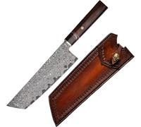 Couteau de cuisine Damas MASTERPIECE Suzume-Brown KP26685