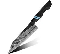 Couteau de cuisine Damas Zetsurin-Kiritsuke/Noir/Bleu KP37422